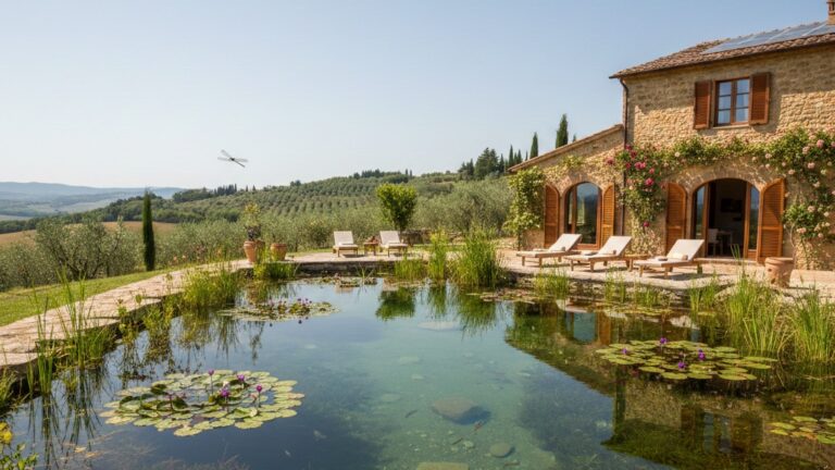 agriturismo biologico con piscina naturale senza cloro